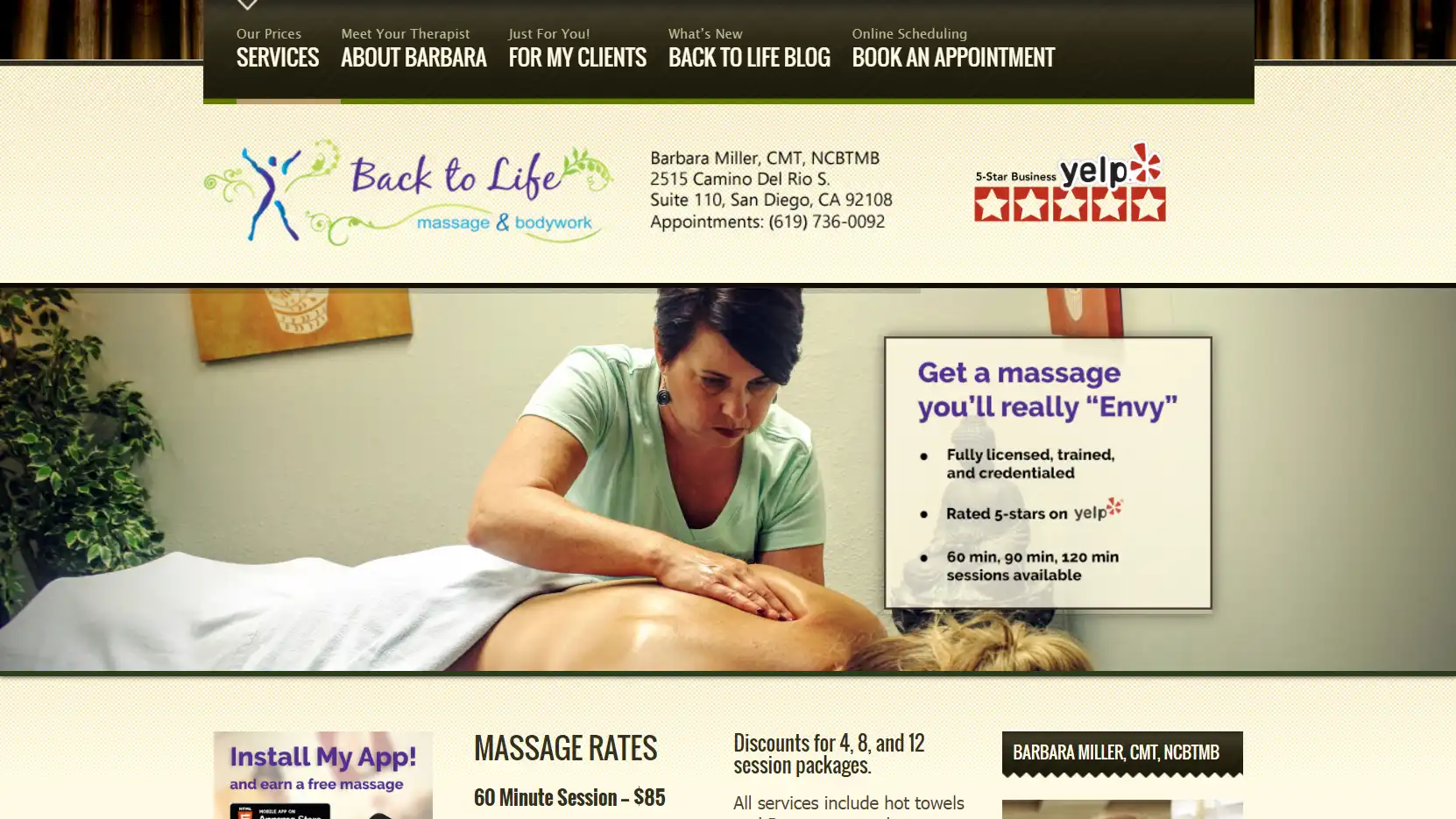 Back To Life Massage Home