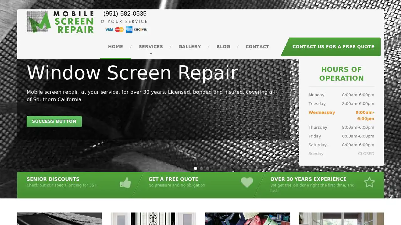 Corona Screen Repair Home