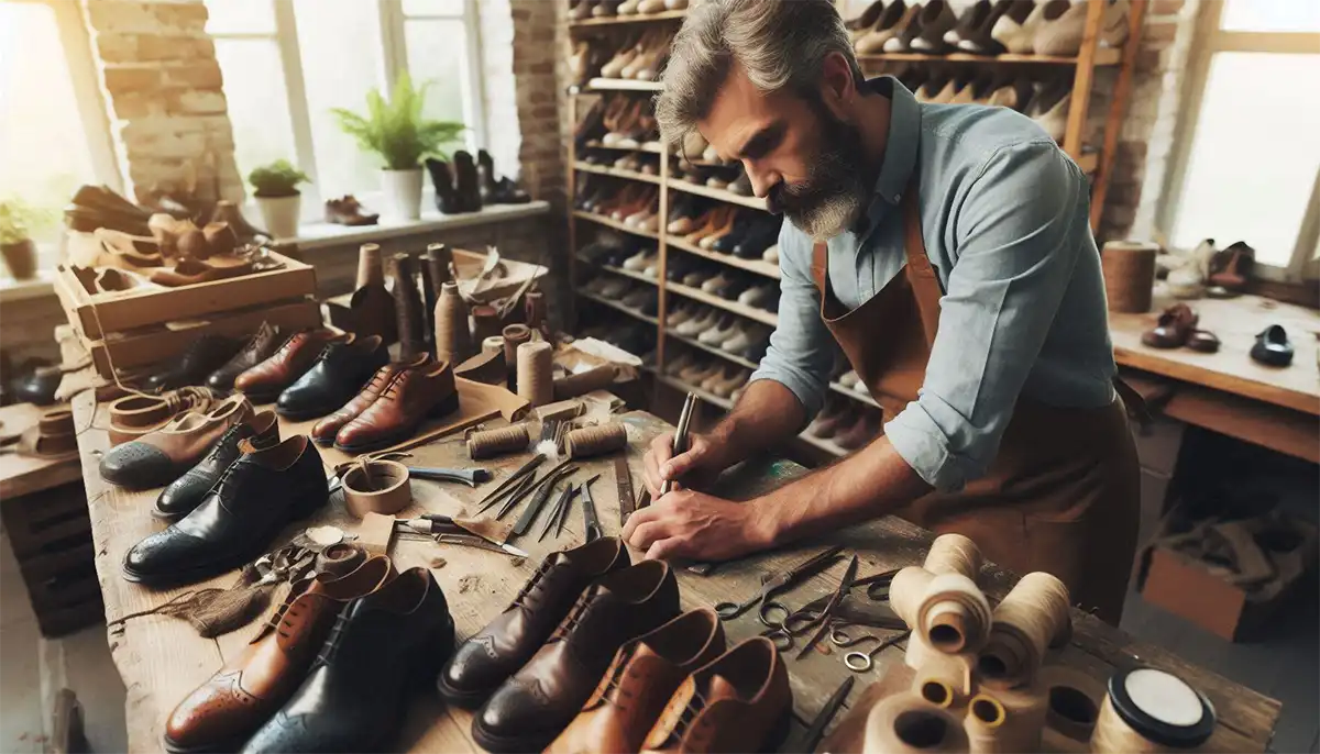 Man Making Shoes